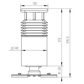 二要素车载气象站尺寸图